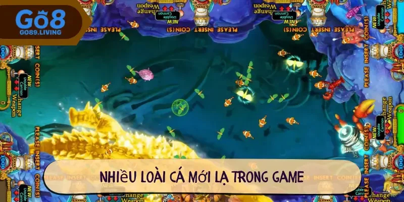 Nhiều loài cá mới lạ trong game